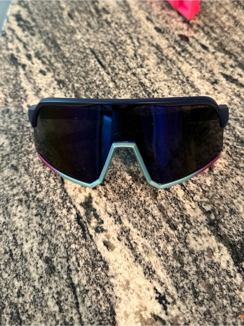 Unbranded Blue-Tinted Sports VR/AR Style Sunglasses